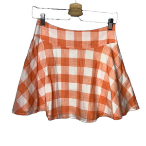L'Academie Plaid Circle Skirt Large